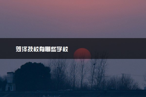 菏泽技校有哪些学校