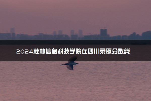 2024桂林信息科技学院在四川录取分数线 各专业分数及位次