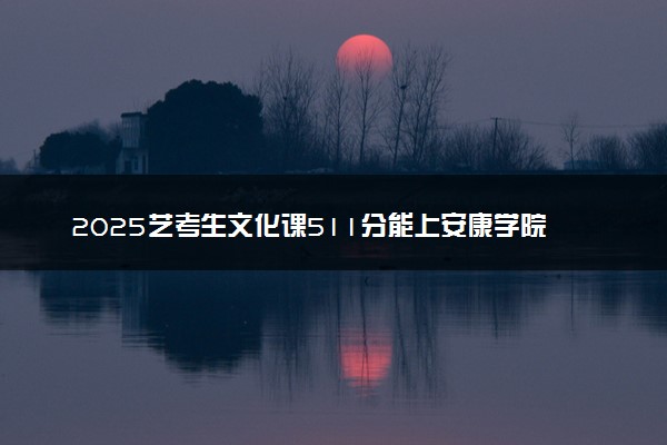 2025艺考生文化课511分能上安康学院吗