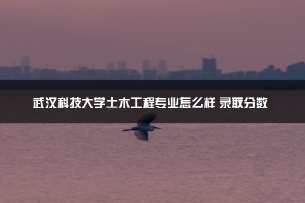 武汉科技大学土木工程专业怎么样 录取分数线多少