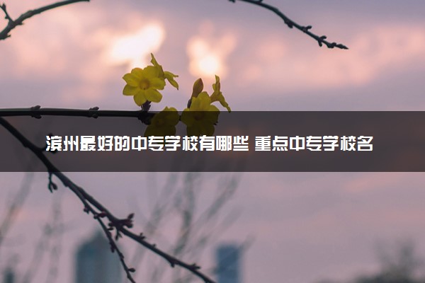滨州最好的中专学校有哪些 重点中专学校名单公布