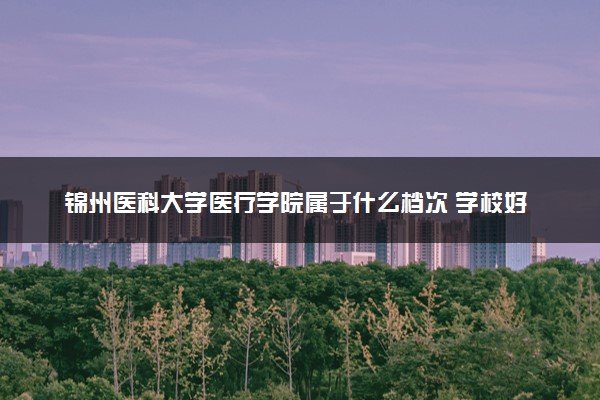 锦州医科大学医疗学院属于什么档次 学校好不好