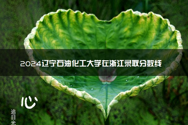2024辽宁石油化工大学在浙江录取分数线 各专业分数及位次