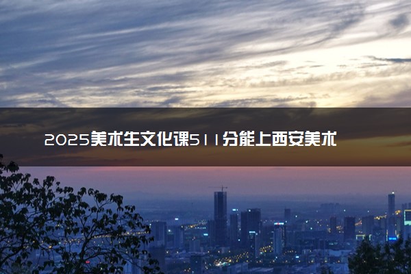 2025美术生文化课511分能上西安美术学院吗