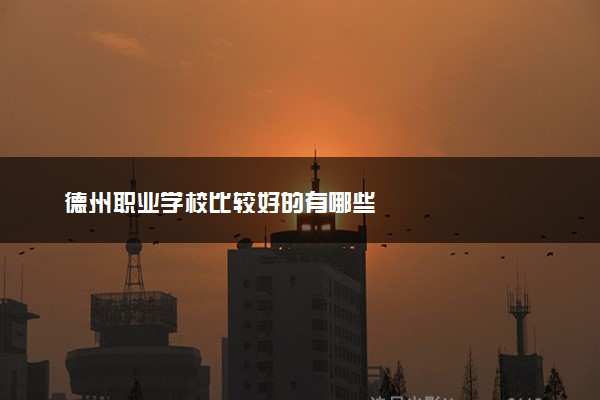德州职业学校比较好的有哪些