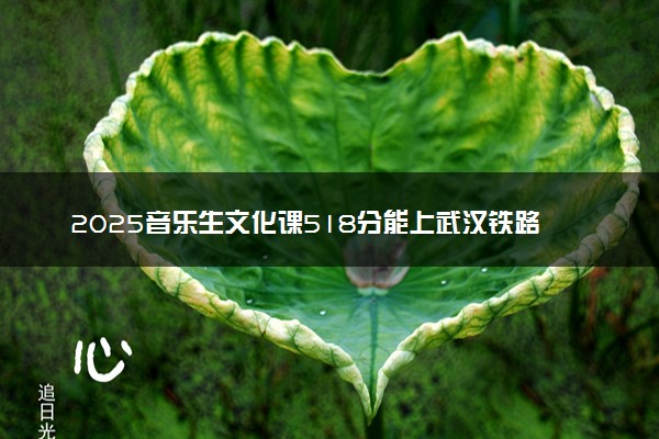 2025音乐生文化课518分能上武汉铁路职业技术学院吗