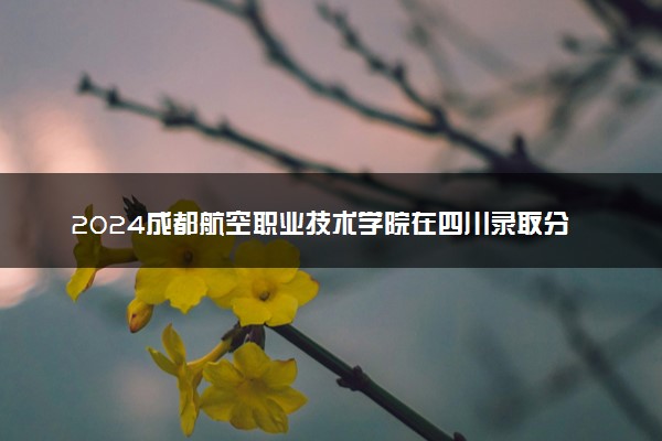 2024成都航空职业技术学院在四川录取分数线 各专业分数及位次