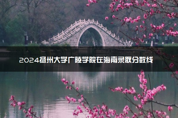 2024扬州大学广陵学院在海南录取分数线 各专业分数及位次