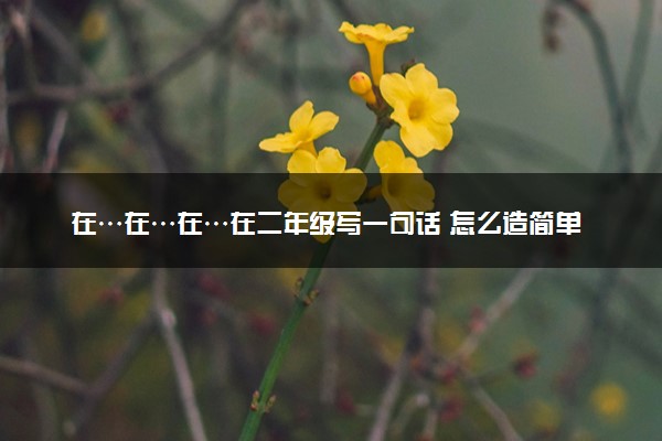 在…在…在…在二年级写一句话 怎么造简单排比句