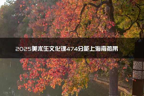 2025美术生文化课474分能上海南热带海洋学院吗