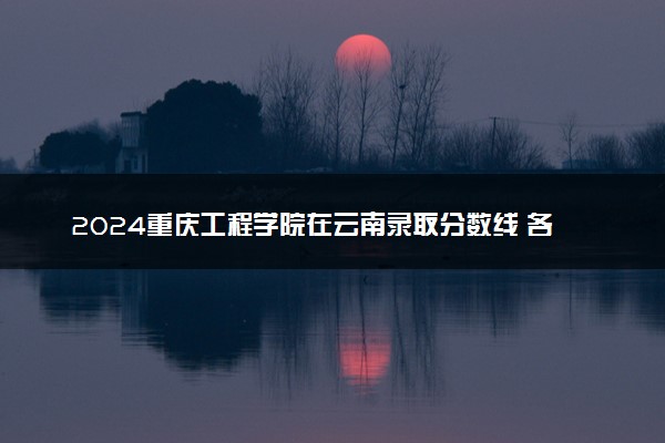 2024重庆工程学院在云南录取分数线 各专业分数及位次