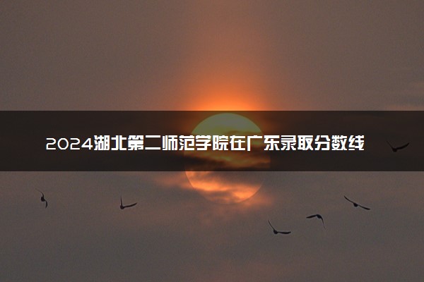 2024湖北第二师范学院在广东录取分数线 各专业分数及位次