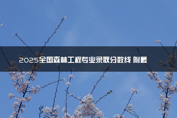 2025全国森林工程专业录取分数线 附最好的大学排名