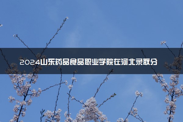 2024山东药品食品职业学院在河北录取分数线 各专业分数及位次