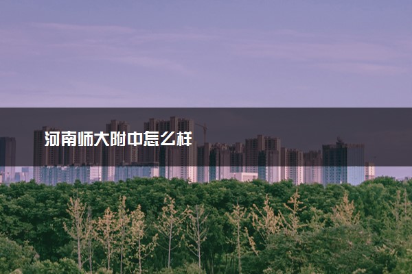 河南师大附中怎么样