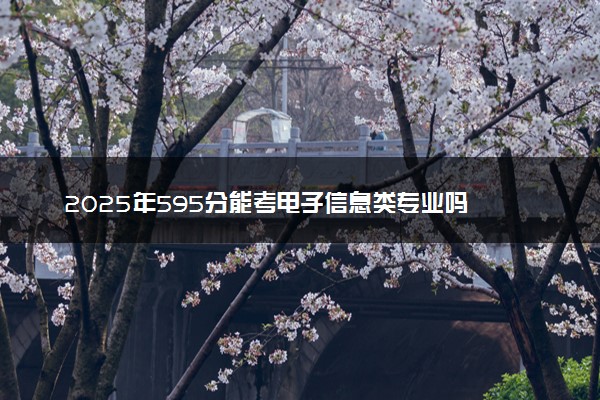 2025年595分能考电子信息类专业吗 595分电子信息类专业大学推荐