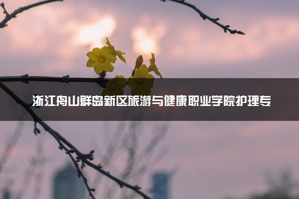 浙江舟山群岛新区旅游与健康职业学院护理专业怎么样 录取分数线多少
