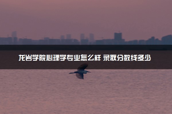 龙岩学院心理学专业怎么样 录取分数线多少