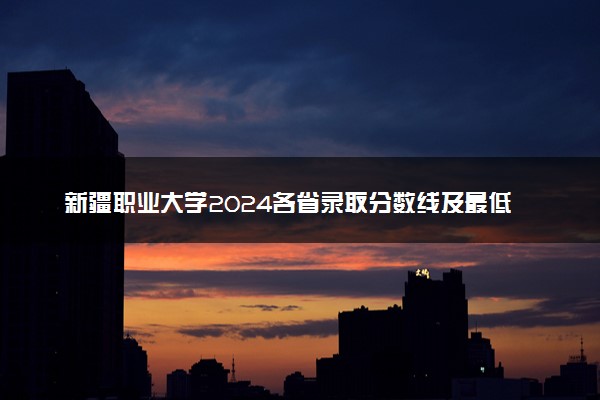 新疆职业大学2024各省录取分数线及最低位次是多少