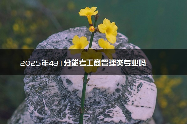2025年431分能考工商管理类专业吗 431分工商管理类专业大学推荐