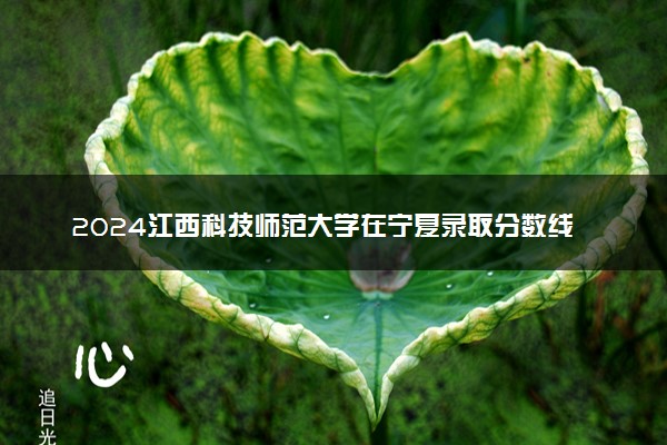 2024江西科技师范大学在宁夏录取分数线 各专业分数及位次