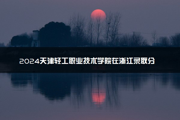 2024天津轻工职业技术学院在浙江录取分数线 各专业分数及位次