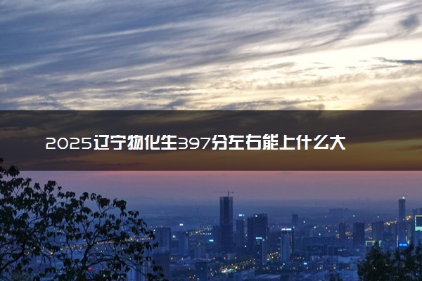 2025辽宁物化生397分左右能上什么大学 可以报考的院校名单