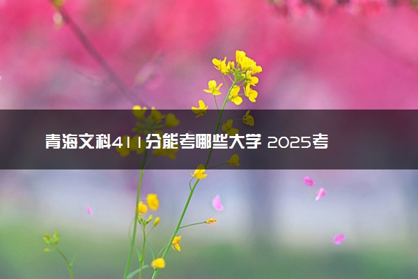 青海文科411分能考哪些大学 2025考生稳上的大学名单