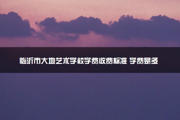 临沂市大地艺术学校学费收费标准 学费是多少