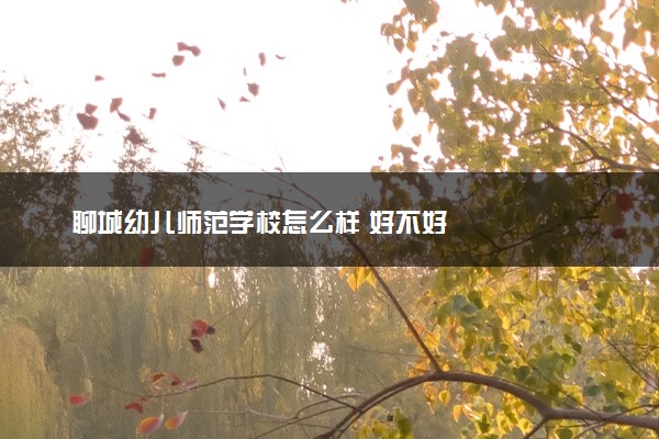 聊城幼儿师范学校怎么样 好不好