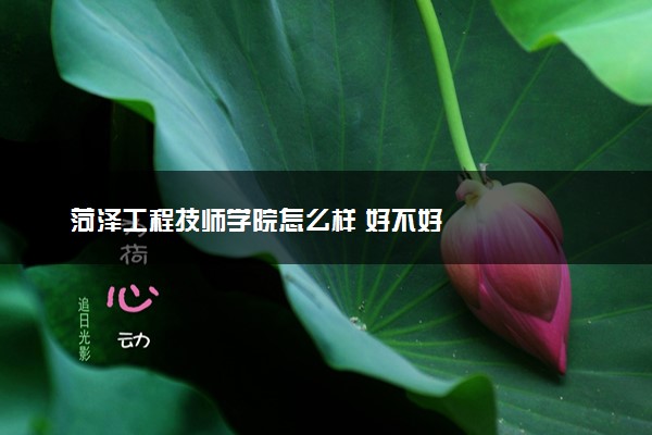 菏泽工程技师学院怎么样 好不好