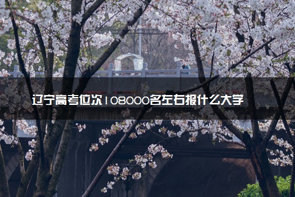 辽宁高考位次108000名左右报什么大学好（2025年参考）