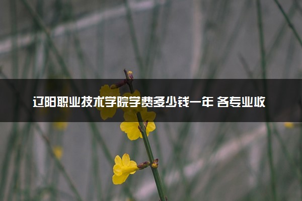 辽阳职业技术学院学费多少钱一年 各专业收费标准（2025年参考）