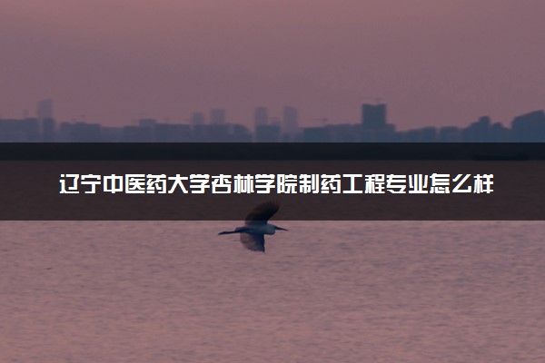辽宁中医药大学杏林学院制药工程专业怎么样 录取分数线多少