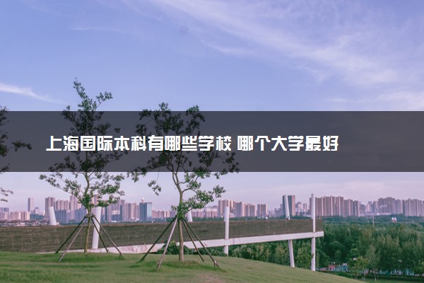 上海国际本科有哪些学校 哪个大学最好