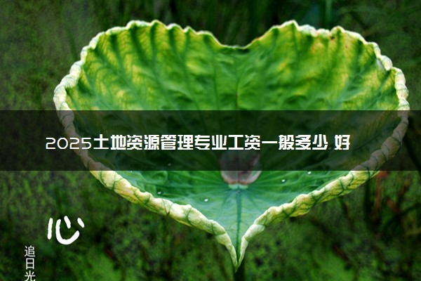 2025土地资源管理专业工资一般多少 好找工作吗