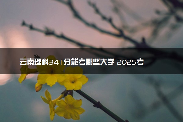 云南理科341分能考哪些大学 2025考生稳上的大学名单