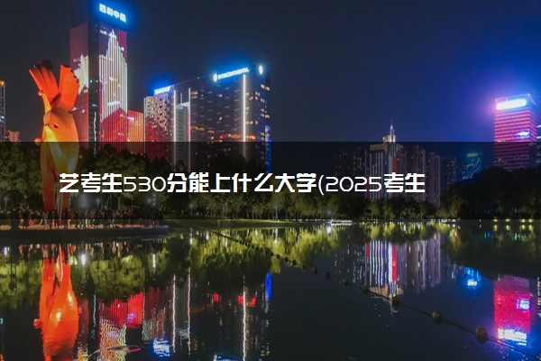 艺考生530分能上什么大学（2025考生参考）