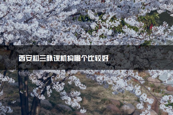 西安初三补课机构哪个比较好