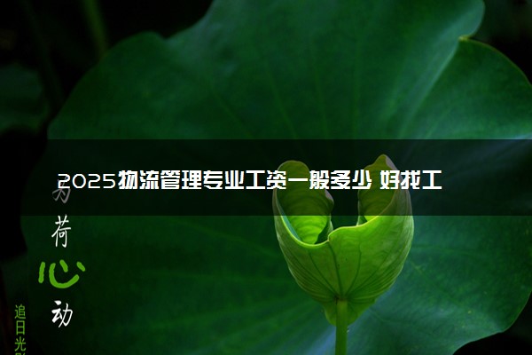 2025物流管理专业工资一般多少 好找工作吗