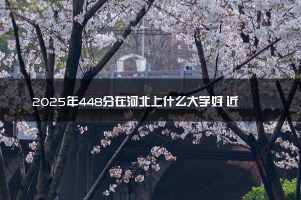 2025年448分在河北上什么大学好 近三年录取分数线是多少