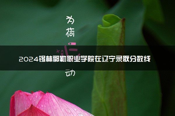 2024锡林郭勒职业学院在辽宁录取分数线 各专业分数及位次