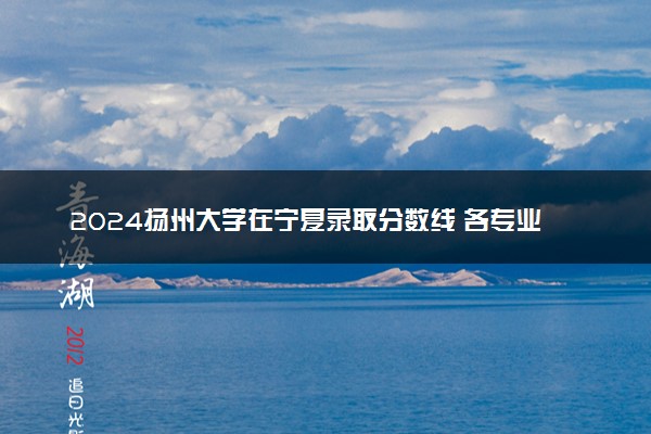 2024扬州大学在宁夏录取分数线 各专业分数及位次