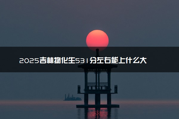 2025吉林物化生531分左右能上什么大学 可以报考的院校名单
