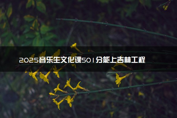2025音乐生文化课501分能上吉林工程技术师范学院吗