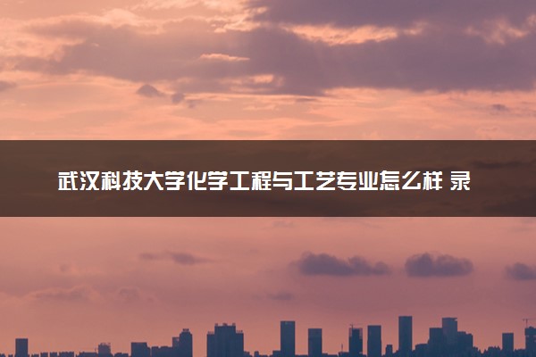 武汉科技大学化学工程与工艺专业怎么样 录取分数线多少