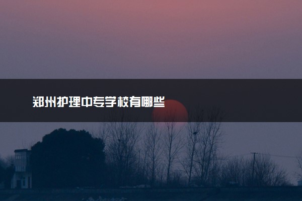 郑州护理中专学校有哪些