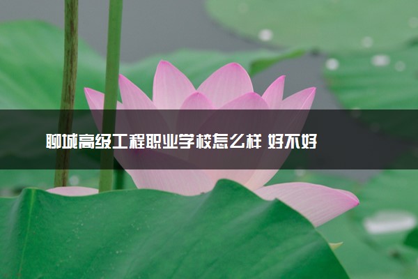 聊城高级工程职业学校怎么样 好不好