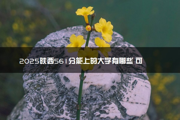 2025陕西561分能上的大学有哪些 可以报考院校名单