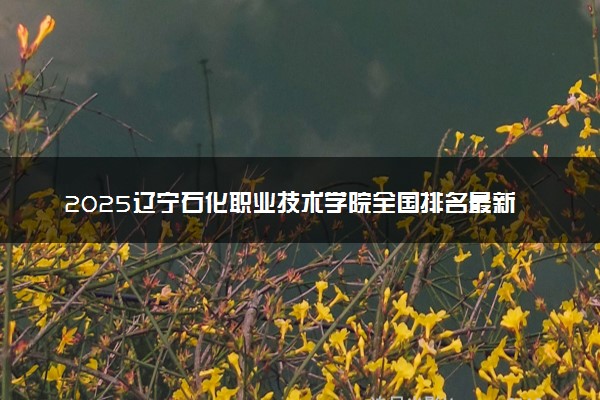 2025辽宁石化职业技术学院全国排名最新 录取分数线是多少